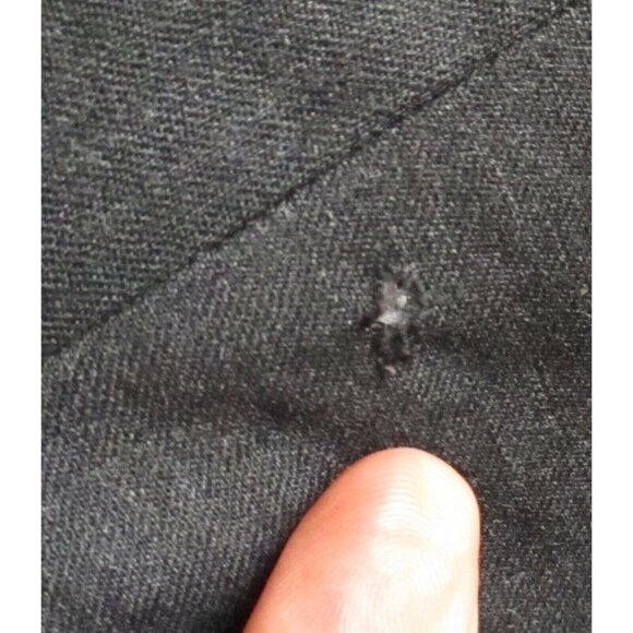 38x31 Vintage 1970's Mens Pants Charcoal Wool SEARS Bootcut Dress Slacks - Picture 9 of 9